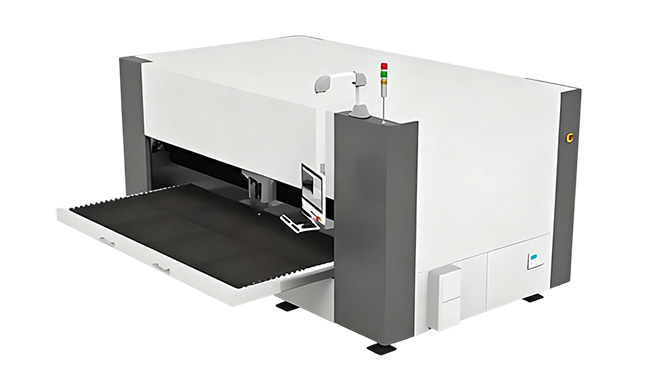 Máquina de corte láser de plataforma única extraíble